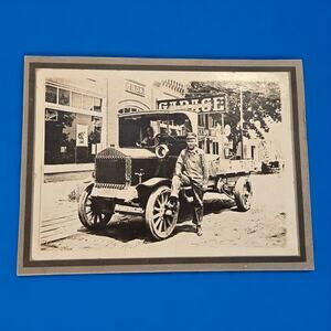 Cabinet Photo Kansas Delivery Truck Buick Bros Garage Dirt Road H. Noland & Son